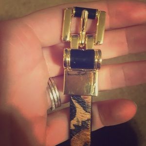 Leopard Print Michael Kors Belt